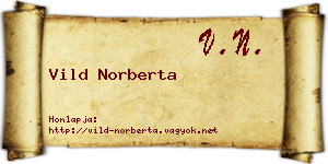 Vild Norberta névjegykártya